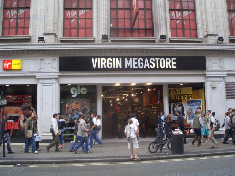 Virgin Megastore on Oxford Street